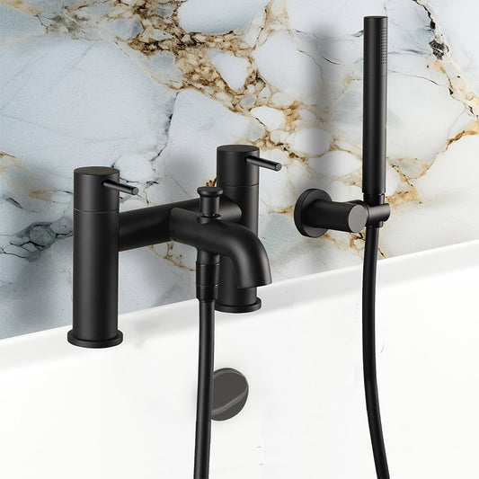 black bath tap with shower kit  1000