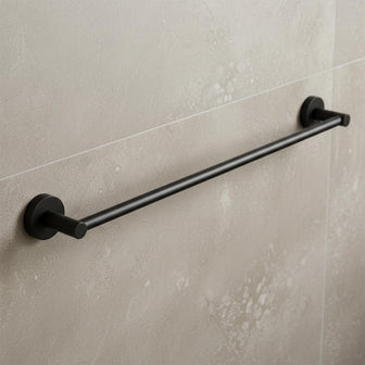 Matt Black 600mm Towel Bar Secondary image