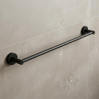 matt black towel holder