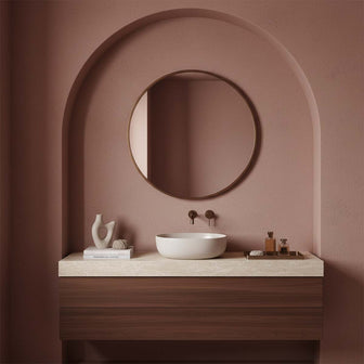 brushed bronze bathroom mirror Main image