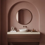 brushed bronze bathroom mirror