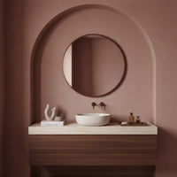 brushed bronze bathroom mirror