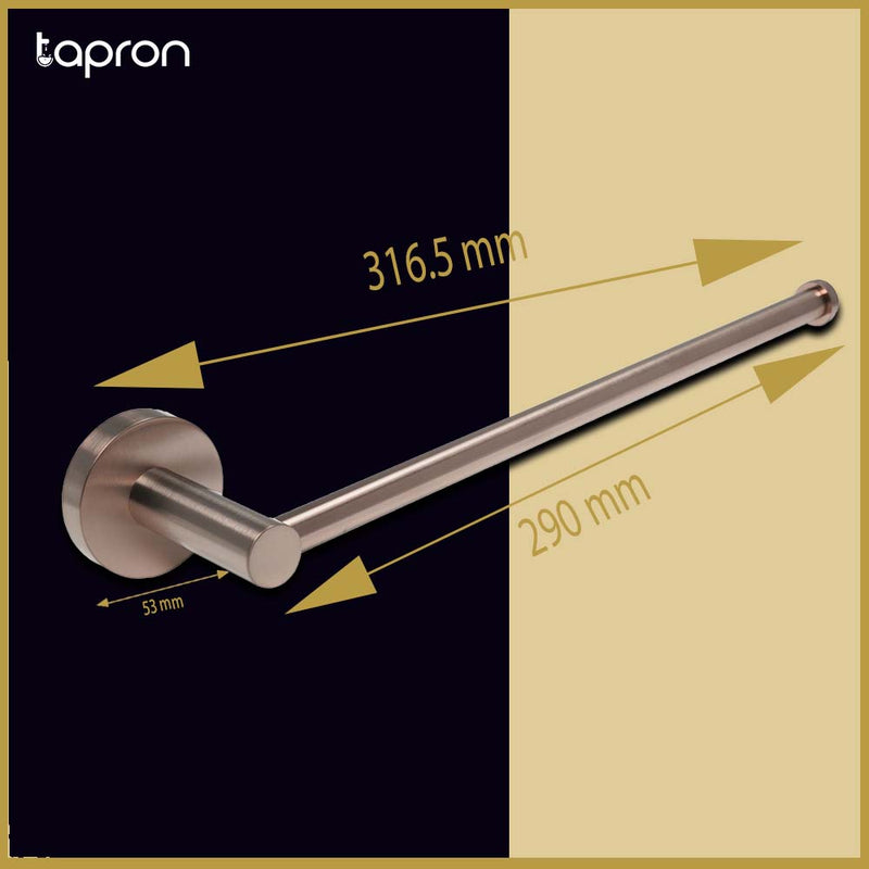 brushed brass towel bar-Tapron