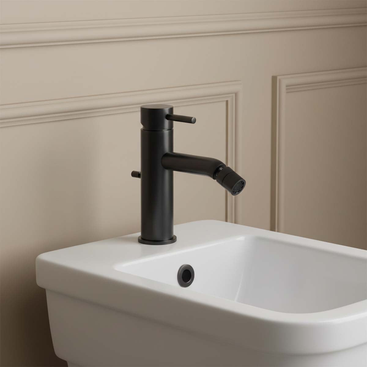 bidet mixer tap - matt black 