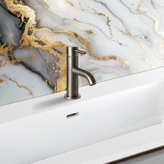 black small basin mixer tap Main image