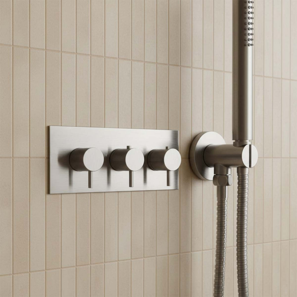 black 3 outlet shower valve