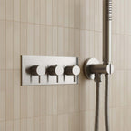 black 3 outlet shower valve