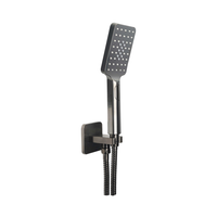 Gunmetal shower holder with rectangular handset
