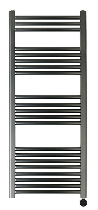 PrimeHeat Brushed Black Heated Towel Rail Radiator Electric 1200x500mm Secondary image