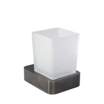 Brushed Black Wall Mounted Tumbler Holder Secondary image