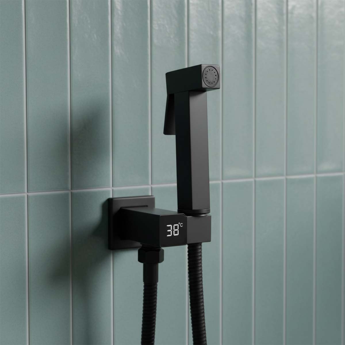 black bidet sprayer shower