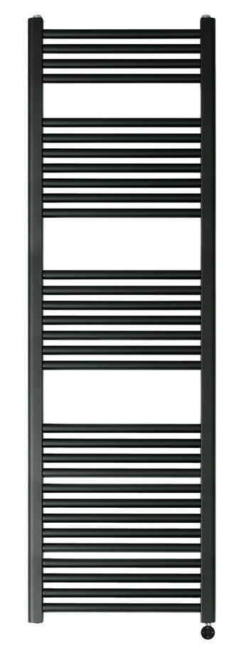 PrimeHeat Matt Black Electric Heated Towel Rail - 1600mm x 500mm Secondary image
