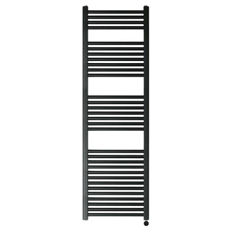 PrimeHeat Matt Black Electric Heated Towel Rail - 1600mm x 500mm Secondary image