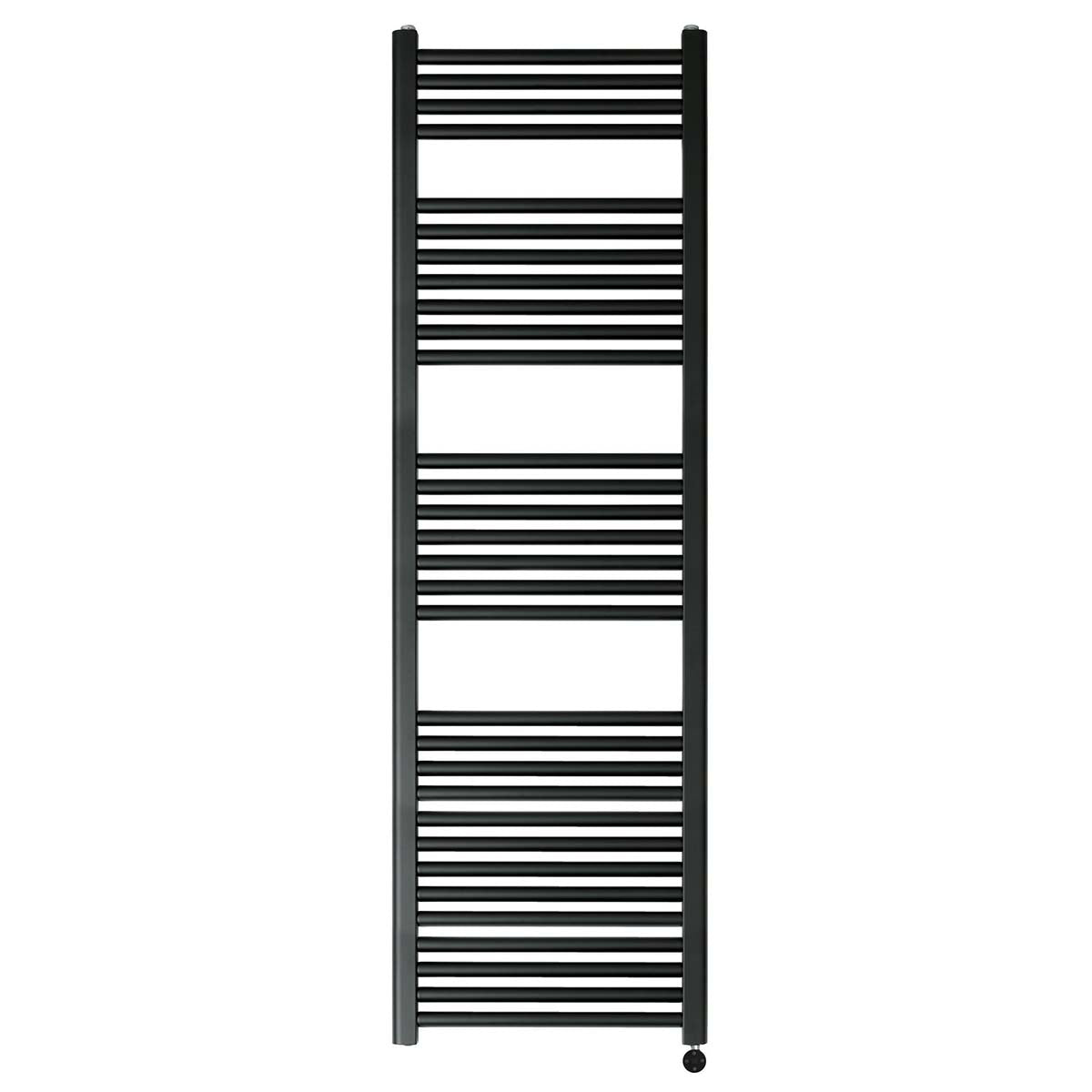 black heated towel rail electric