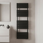black heated towel rail radiator 