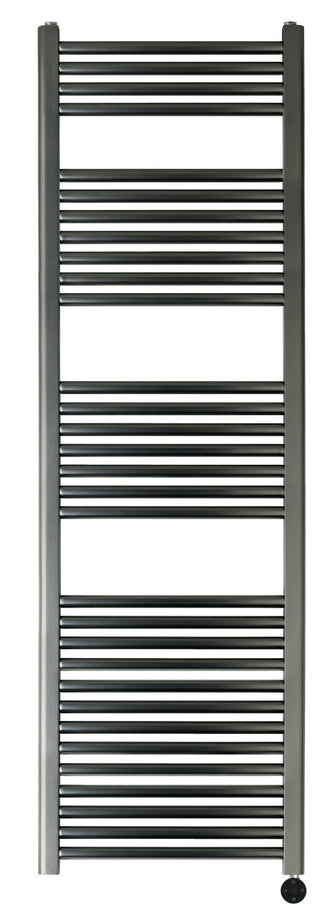 PrimeHeat Brushed Black Electric Heated Towel Rail - 1600mm x 500mm Secondary image