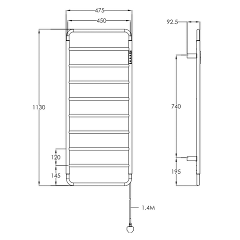 bathroom towel radiator