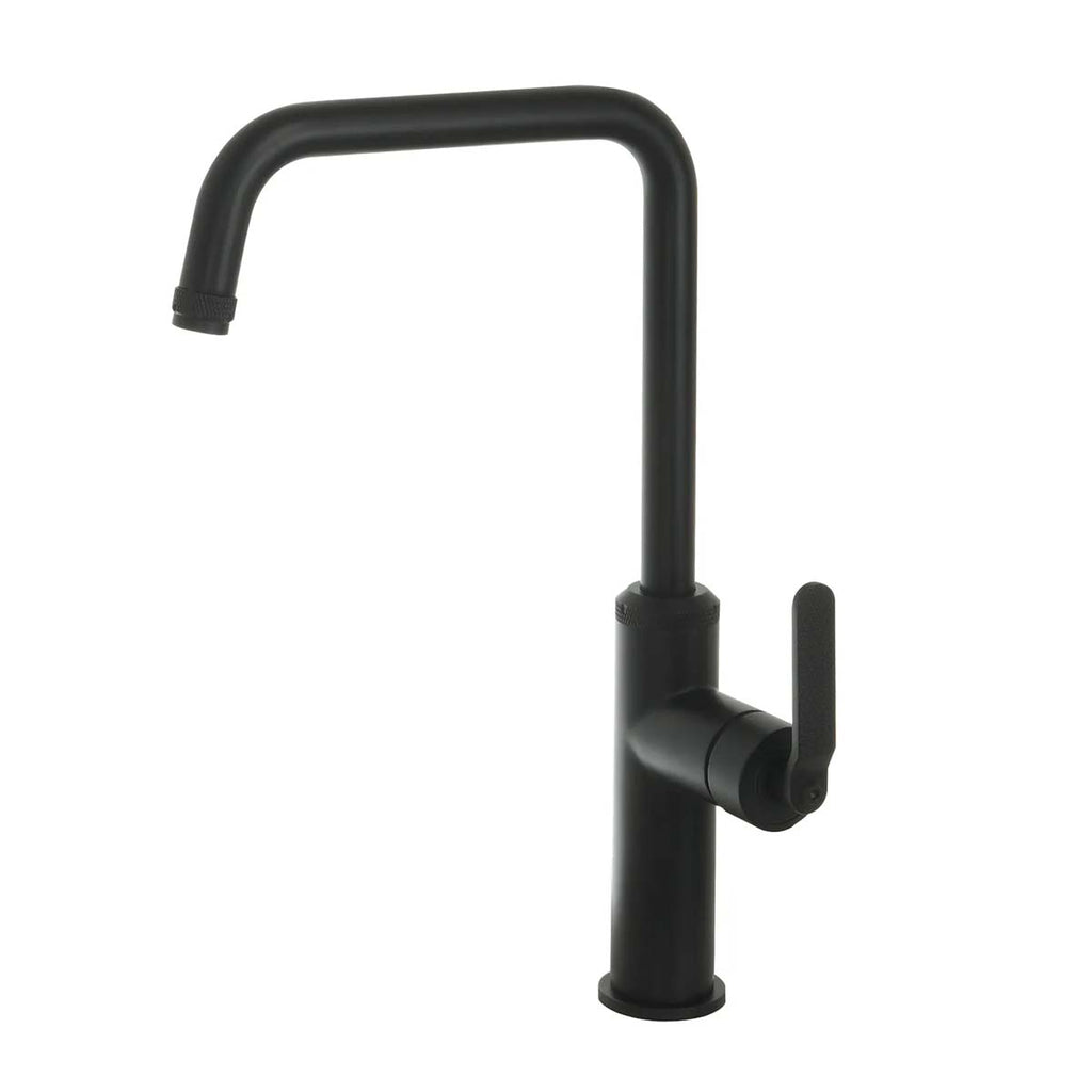 single lever black kitchen mixer tap
