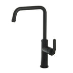 single lever black kitchen mixer tap