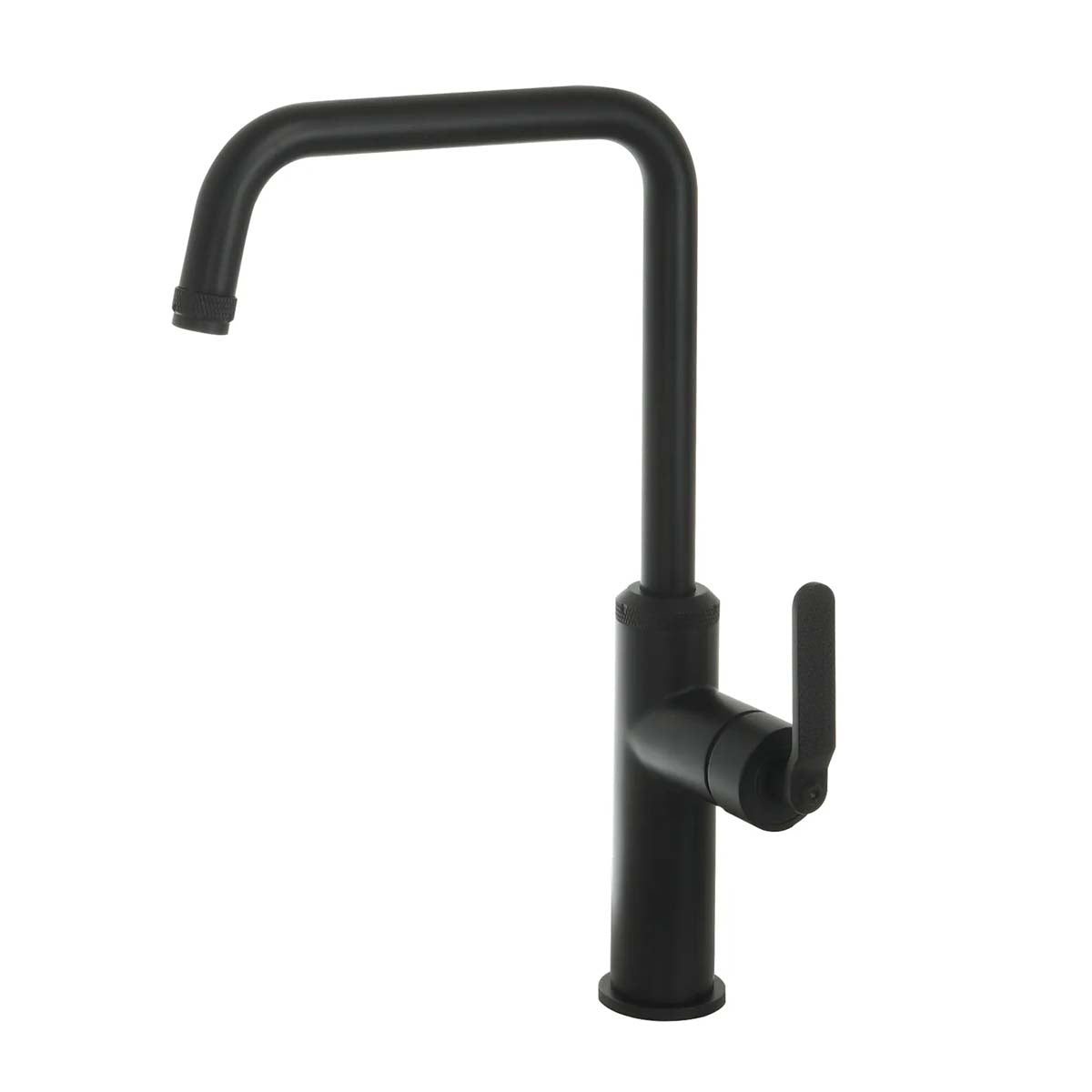 single lever black kitchen mixer tap