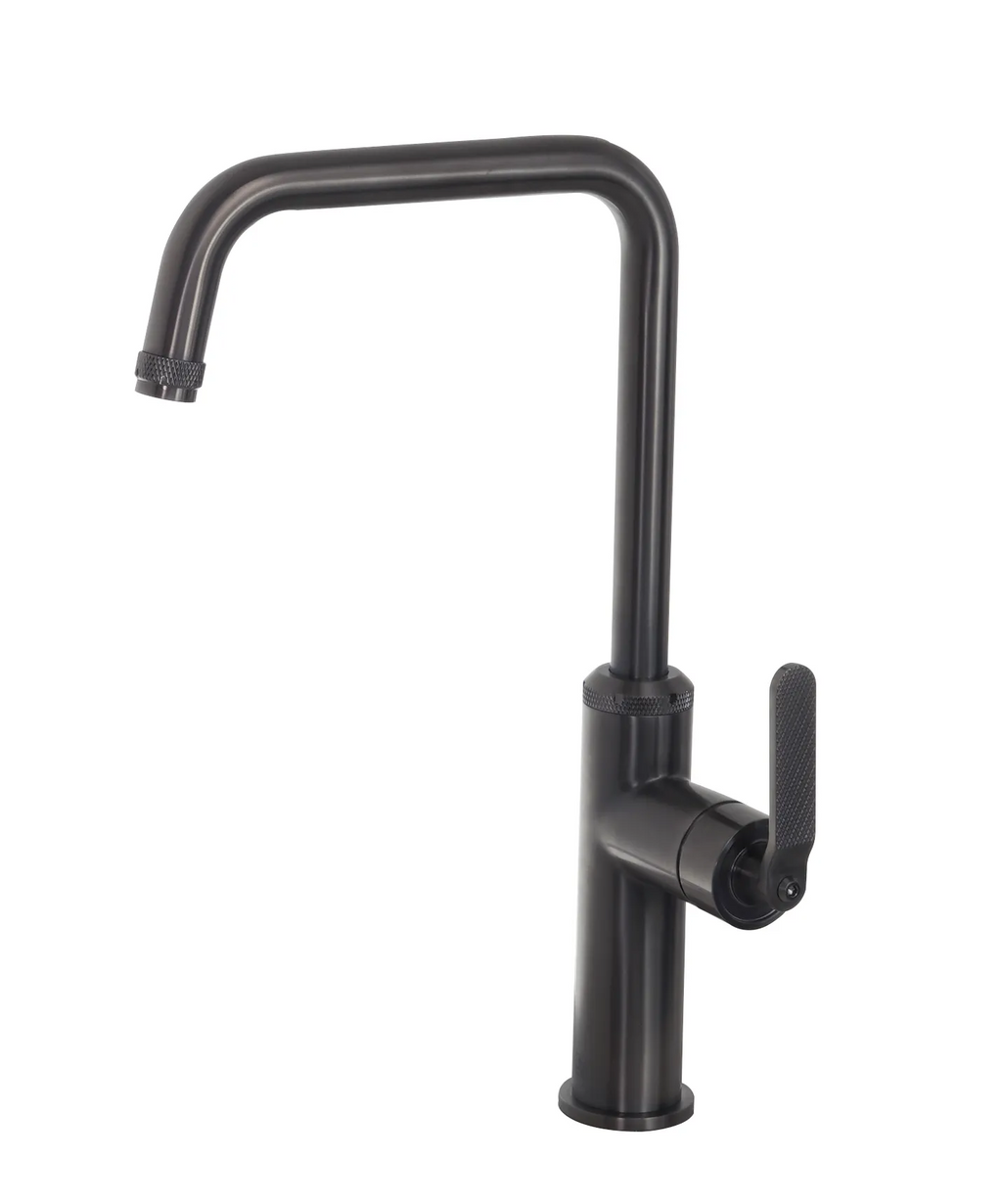 black kitchen tap