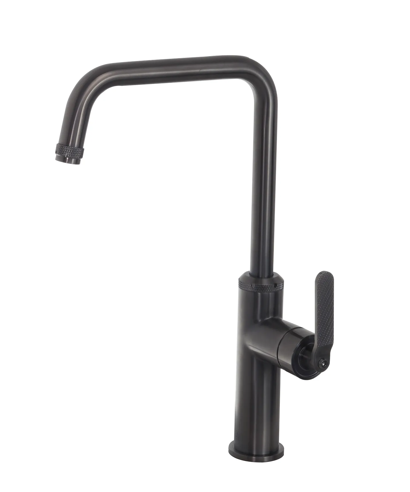 black kitchen tap