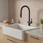 black pull out kitchen tap