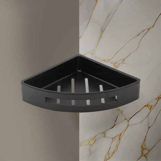 black shower corner shelf 1200