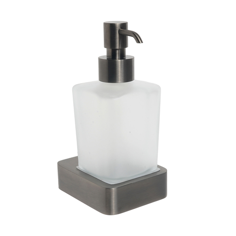 black_soap_dispenser_with_frosted_glass