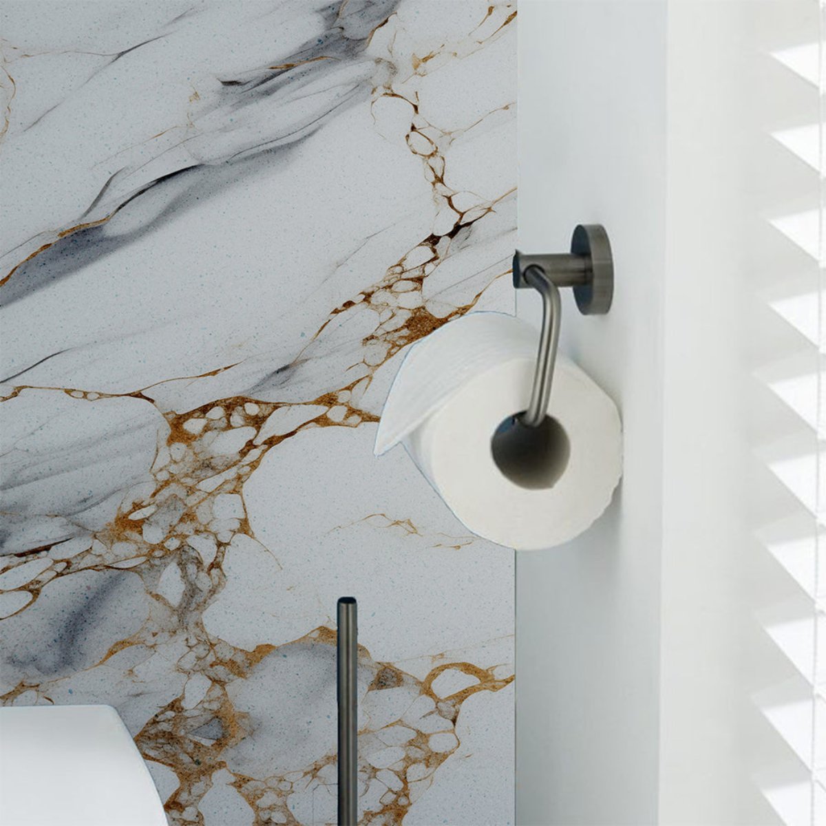 black toilet roll holder Main image