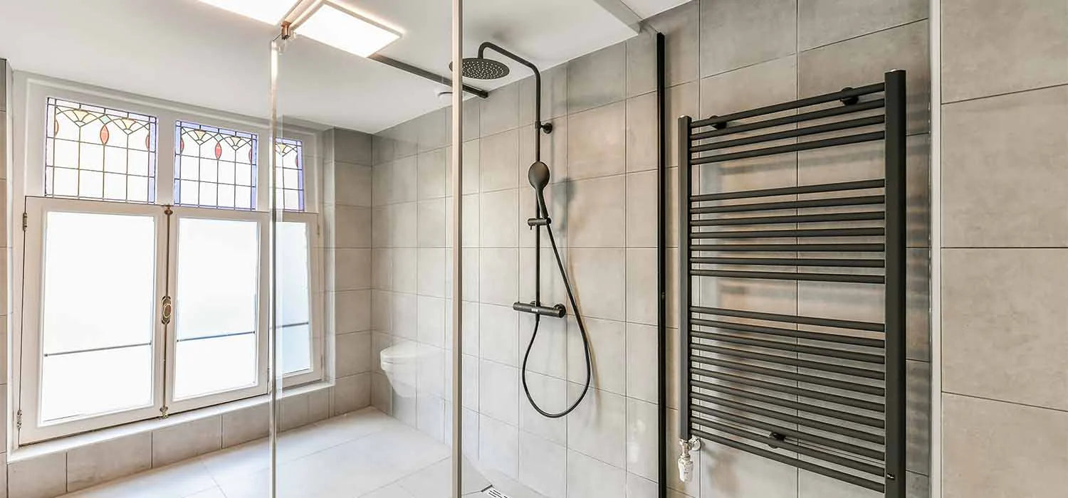 heated towel rails for small bathrooms