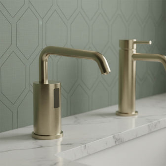 brushed brass soap dispenser hands free Main image