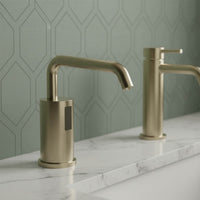 brushed brass soap dispenser hands free