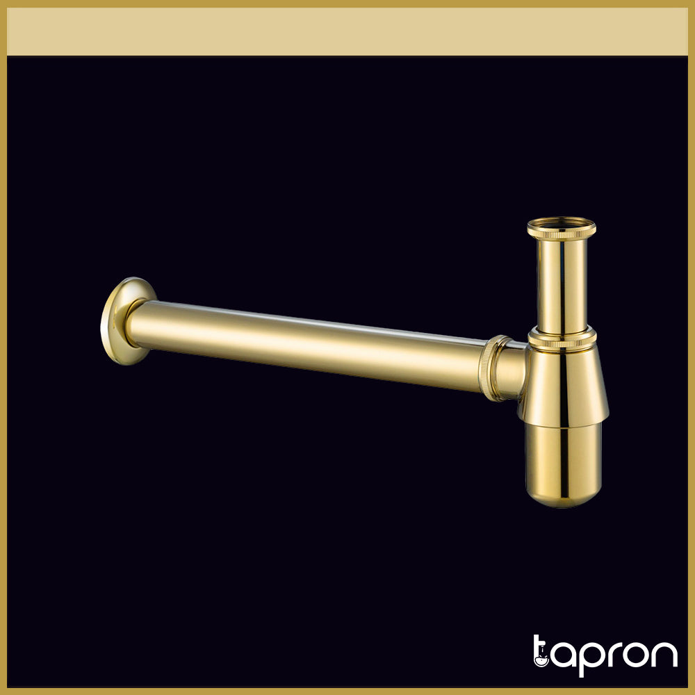 brushed brass bottle trap