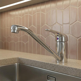 brass kitchen mixer tap  Main image
