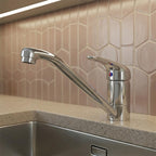 brass kitchen mixer tap 