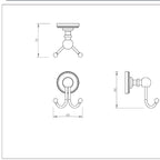 brass robe hook drawing