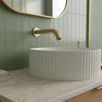 brushed brass sensor tap Main image