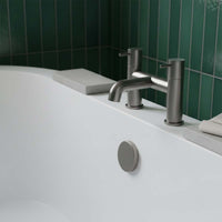 bridge bath filler  tap deck mounted - brushed black