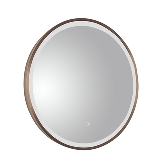 Bronze Round LED Bathroom Mirror with Demister and Touch Sensor Secondary image