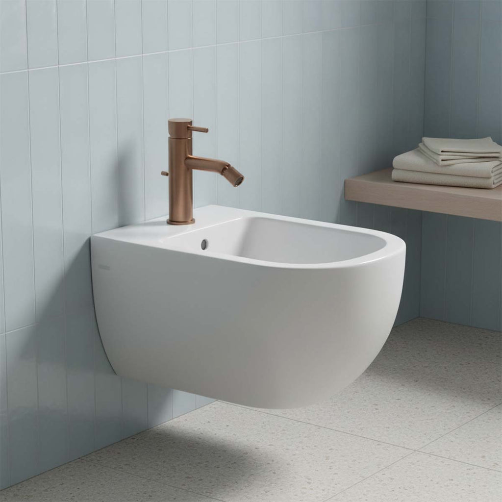 brushed bronze bidet tap 