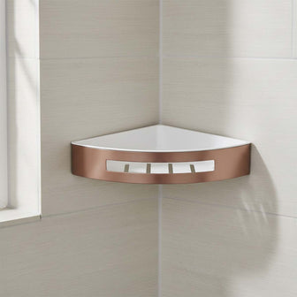 brushed bronze shower caddy Main image