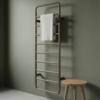 bronze electric heated towel radiator with thermostat 