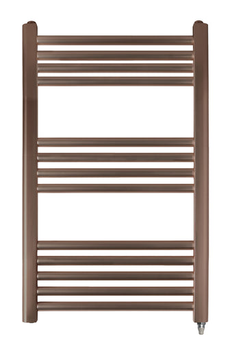 PrimeHeat Brushed Bronze Electric Towel Rail 800mm x 400mm Secondary image