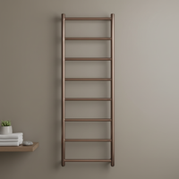brushed bronze dual fuel towel rail