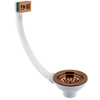 bronze kitchen sink waste with overflow Main image