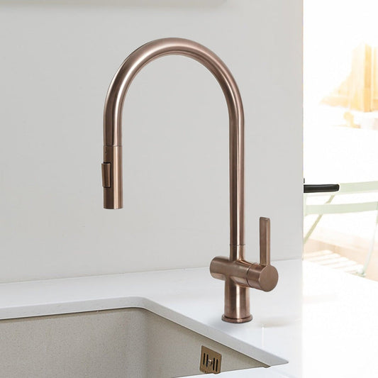 bronze kitchen tap 1200