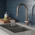bronze pull out kitchen tap