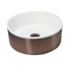 bronze round countertop basin