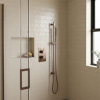 bronze shower rail